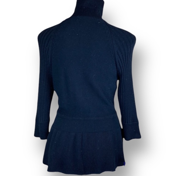 Anthropology Beauty Mark Vintage 100% Cotton In Black Sweater Size S - Picture 4 of 8